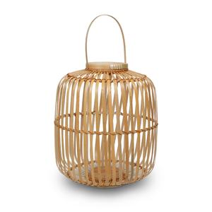 Bougeoirs portables faits à la main pour la décoration intérieure les plus vendus avec poignée de lanterne en bambou pots de lanterne de Noël naturels tissés à la main - Product Image 1