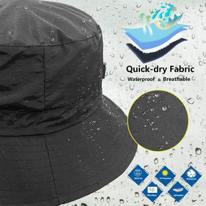 Chapeaux seau à logo personnalisé avec impression brodée Streetwear d'été en plein air Protection solaire mode Fabricant OEM ODM - Product Image 3
