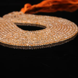 ขายดีเกรด AAA Citrine เหลี่ยมเพชรพลอย Citrine จากธรรมชาติขนาด4-5มม. สีส้มเครื่องประดับแฟชั่นทำสร้อยคออัญมณีขายส่ง - Product Image 4