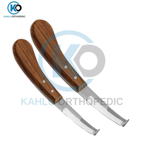 Couteau à sabots personnalisé KAHLU ORTHOPEDIC KO-VI-1802 de haute qualité et durable pour le bétail (chèvres, moutons, porcs) – Instruments vétérinaires