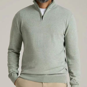 2025 Customized Classic Vintage <b>Pullover</b> Sweatshirts <b>Jacket</b> for <b>Men</b> Low MOQ Quick Dry Breathable Quarter Zip <b>Jacket</b> For <b>Men</b> - Product Image 1