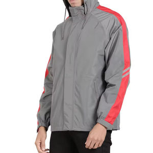 Veste de pluie coupe-vent respirante à capuche en toile imperméable légère pour l'hiver décontracté Sports de plein air et randonnée hommes - Product Image 5
