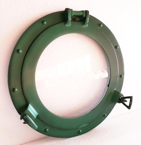 การเดินเรือโบราณสีเขียว Patina ทะเล Porthole รอบหน้าต่างกระจกเรือทะเลเรือตกแต่ง Porthole - Product Image 5