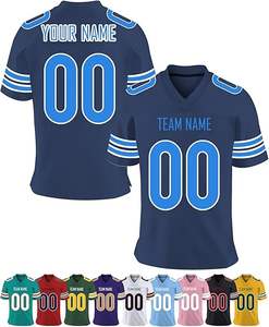 Camiseta de fútbol americano con logotipo personalizado transpirable de calidad superior 100% tela personalizada de poliéster - Product Image 5