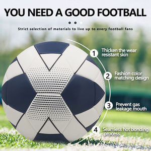 Pakistan High Quality <b>Machine</b> Stitched Soccer Ball Custom Design Size 5 Match Grade PU Leather Lightweight & Durable - Product Image 2