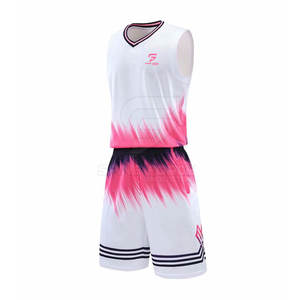 Uniforme de baloncesto hecho a medida de la mejor calidad, conjunto de nuevo diseño transpirable de poliéster 100%, ropa deportiva de alta calidad - Product Image 1