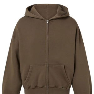 Sudaderas con Capucha Personalizadas para Hombre, 100% Algodón, Felpa Francesa, Impermeables, para Invierno, con Cremallera Completa con Pedrería, OEM - Product Image 4