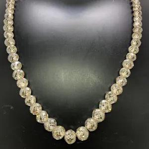 Cuentas de moissanita blanca de 7-9mm de grado AAA, joyería de piedra facetada personalizada para estilo Hip Hop, tamaño de 8mm - Product Image 4