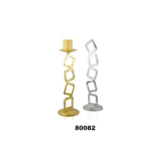 Haute qualité 2 pièces carré lien support pilier bougeoir pour la maison et décor de fête de mariage - Product Image 1