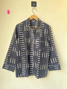 Indian Handmade 100% Cotton Pajama <b>Set</b> Night Wear, Soft Cotton Night Suit-Pure Cotton <b>Pj's</b>, Striped Print Pajamas, Pajamas <b>Set</b> - Product Image 5