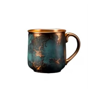 Tasses à bière en cuivre pur de qualité supérieure, sans plomb, motif martelé, pour bar à domicile et cocktails en plein air - Product Image 2