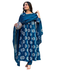 2023 nuevo diseño bordado indio Kurti mujer elegante Casual manga larga moda Salwar nuevo elegante Kurtis - Product Image 1