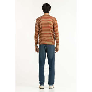 Camisetas de Corte Regular con Estampado Elegante, de Algodón/Fibra de Bambú, Largas, con Patrón Sólido, Talla Grande MN-TS-WS25-032 - Product Image 5