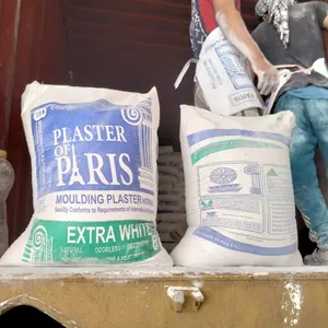 Perfect Quality Gypsum Powder Plaster Of Paris packaging 20&25&40 kg pp bag control initial as request Egyptian Origin