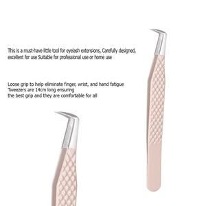 Coated Stainless Steel Curved Tweezers Precision Beauty <b>Tool</b> for <b>Smooth</b> Grip Accurate Handling Salon Use HERMANN MEDITECH - Product Image 6