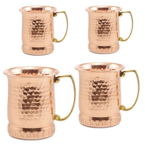 Taza Clásica de Cobre Puro Martillado con Asa de Latón, Taza Decorativa Hecha a Mano para Beber Cerveza o Agua, para el Hogar y el Bar, al Precio Más Bajo - Product Image 5