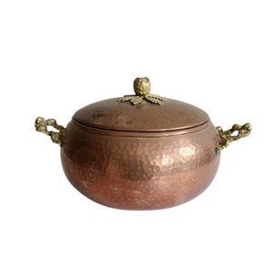 Cazuela Tapa de vidrio Acabado en cobre Olla caliente Fiestas DE BODA Olla de mesa Equipo de servicio de catering - Product Image 6