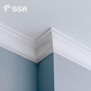 SSR Premium Pine Wood Crown Moulding Primed Board for <b>Ceiling</b> Interior Solid Wood MDF Primed Decorative Trim OEM ODM Supply - Product Image 2