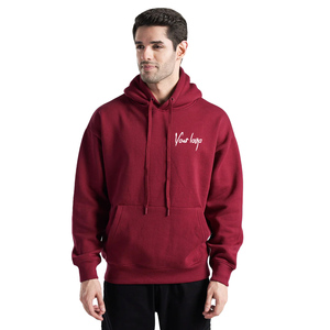 MOVA TEXTILES-Sudadera con capucha básica para hombre, sudadera lisa de manga larga con capucha y bolsillo frontal, ropa de calle, diseño básico - Product Image 4