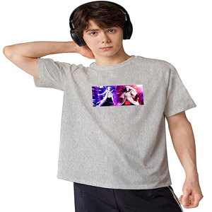 Mélange de polyester à épaules tombantes de luxe personnalisé T-Shirt vierge à col rond respirant 240 g/m² pour hommes - Product Image 2