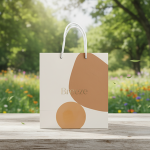 Bolsa de papel ecológica con logotipo personalizado impreso, biodegradable y reciclable de Vietnam, para regalo de lujo, embalaje decorativo promocional - Product Image 3