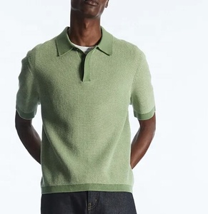 Camisa térmica de algodón de alta calidad Camiseta bordada personalizada Térmica Peso pesado 100% Algodón Precio alto Hombres Camisetas de polo Casuales - Product Image 6