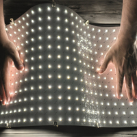Feuille LED rétroéclairée blanche découpable pour comptoir translucide, onyx, quartz, granit – Panneau lumineux flexible 320 LED pour signalétique
