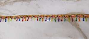 Bordes delicados de encaje de lentejuelas para vestidos, saris y blusas, suministro mayorista listo para exportar con opciones personalizadas - Product Image 4