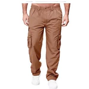 Trending <b>Men</b> Custom Hot Selling Trousers 100% Cotton Summer Workout <b>Men's</b> Pants Casual <b>Cargo</b> Multi-Pocket Premium <b>Jogger</b> - Product Image 1
