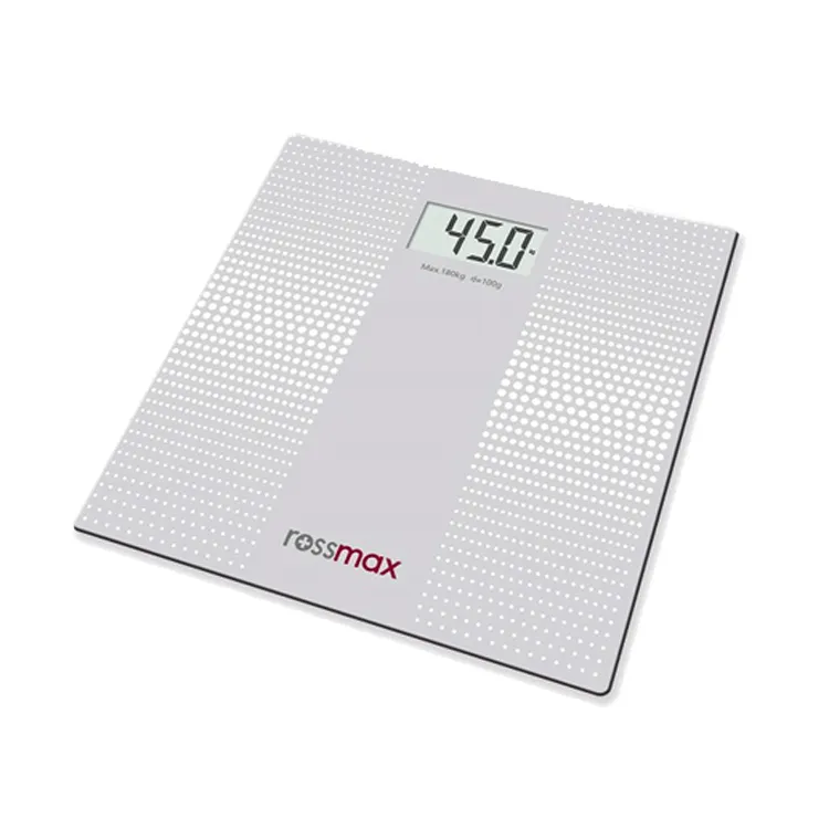 4 Sensor Technology Ergonomically Design LCD Screen WB 101 Rossmax Weighing Scale for Measure Body Weight