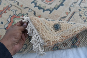 Tapis en laine noué à la main personnalisé OEM Motif floral Rectangle en forme de tapis moderne fait main décoration de sol à vendre - Product Image 2