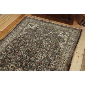 พรมวินเทจขนาด 3.9x11.5 ฟุต, พรมตุรกีแบบยาว, พรมโมร็อกโกสีน้ำตาลน้ำเงิน - Product Image 5