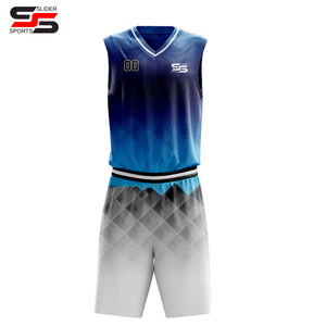 Ensembles d'uniformes de basket-ball pour adultes Dernière vente en gros d'uniformes de basket-ball pour hommes personnalisés Confortables vêtements de basket-ball personnalisés - Product Image 3