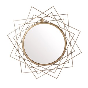 Infuse Your Home With a Touch of Elegance With Geometric Shape Metal Frame Wall <b>Mirror</b> This <b>Mirror</b> Is Perfect for Any Home Decor - Product Image 1