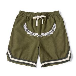 High Street Short de jogging de sport décontracté pour hommes Polyester confortable avec décoration de bouton d'impression de Logo personnalisé pour les joueurs de point - Product Image 6
