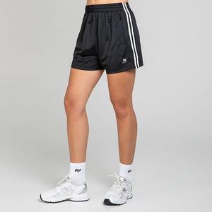 Men's Solid Black 100% Polyester <b>Board</b> Shorts with Mid Waist Drawstring Closure - Product Image 1