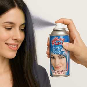 Paquete de 3 Latas de spray para el cabello de 100ml de color brillante temporal plateado para fiestas y Carnaval ¡Añada diversión a su fiesta! - Product Image 3