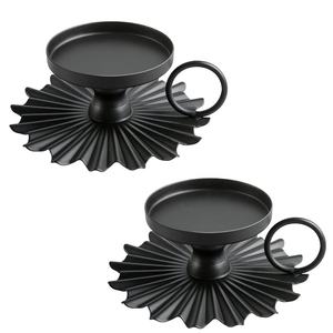 Portavelas portátil de color negro, soporte decorativo de mesa metálico duradero, superventas para Navidad - Product Image 5