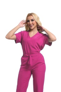 Prix de gros d'usine Logo personnalisé col montant fermeture éclair Multi couleur docteur hôpital uniformes ensembles - Product Image 5