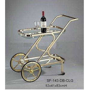 Chariot à thé en métal de luxe 10941-1151 - Product Image 4