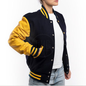 Vente en gros de vestes Letterman Nouvelle arrivée Veste Letterman de qualité supérieure pour femmes avec doublure respirante en coton et laine Vestes Letterman - Product Image 4