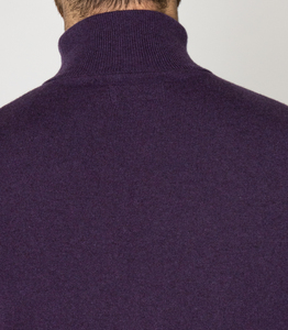 Maglione a collo alto 100% lavorato a maglia in Cashmere per uomo lavorato a mano a maniche lunghe Pullover per l'inverno Made in Italy ODM Supply - Product Image 6