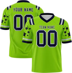 Camiseta de fútbol americano de dos colores con estilo, transpirable, de alta calidad, venta al por mayor, de punto alto, de talla grande, Verano - Product Image 3