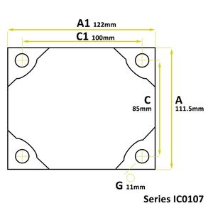 IC0107 - Almohadillas Rectangulares de Goma Natural Duradera NBR EPDM PVC 4812121607 - Product Image 2