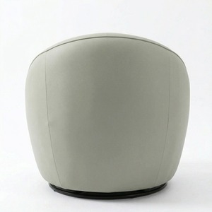 Chair Swivel Curve shape Living <b>Sofa</b> Luxury Modern Design <b>Wood</b> <b>Frame</b> PU Leather Eco-Friendly Accent Living Room Bedroom Hotel - Product Image 6