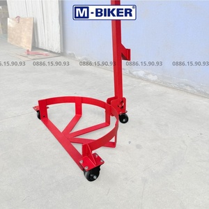 Carretilla para bidones M-Biker de 200 litros con cuatro ruedas, solución de transporte de herramientas industriales segura, rápida y eficiente - Product Image 4