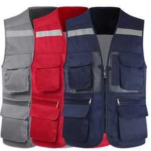 Chaleco DE SEGURIDAD DE MALLA reflectante Ropa de trabajo de alta visibilidad Chaleco DE SEGURIDAD Uniforme Chaleco DE TRABAJO acolchado - Product Image 1