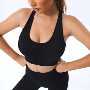 Traje de gimnasio de cintura alta para mujer, chándal de Fitness suave y transpirable, conjunto deportivo de Yoga de 2/3 piezas sostenible, ropa de entrenamiento lavada sólida - Product Image 6