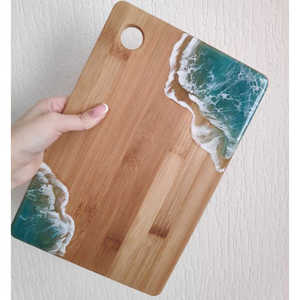 ชุดเขียงไม้สำหรับหั่นชีสทำจากไม้อะคาเซียเครื่องครัวทำจากอินเดีย - Product Image 5