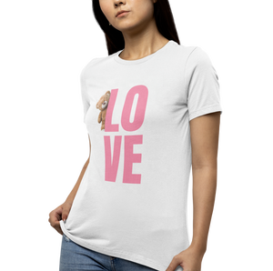 <b>Women's</b> <b>Red</b> Short Sleeve Crew Neck <b>T</b>-<b>Shirt</b> with Pole Dancing Letter Print Casual Cotton Tee - Product Image 5